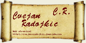 Cvejan Radojkić vizit kartica